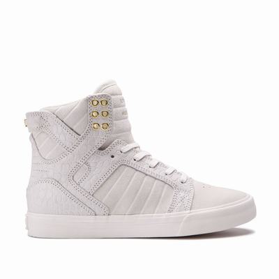 Női Supra SKYTOP Magasszárú Cipő HU375480 Bézs